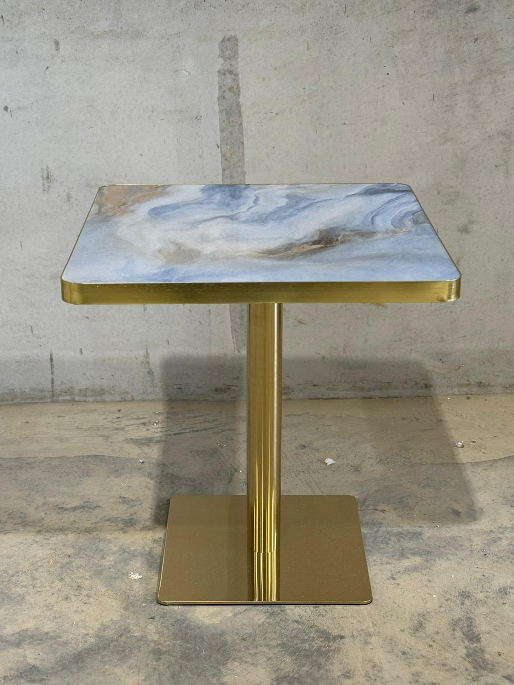Gold Edge Marble Table – Catering Furniture