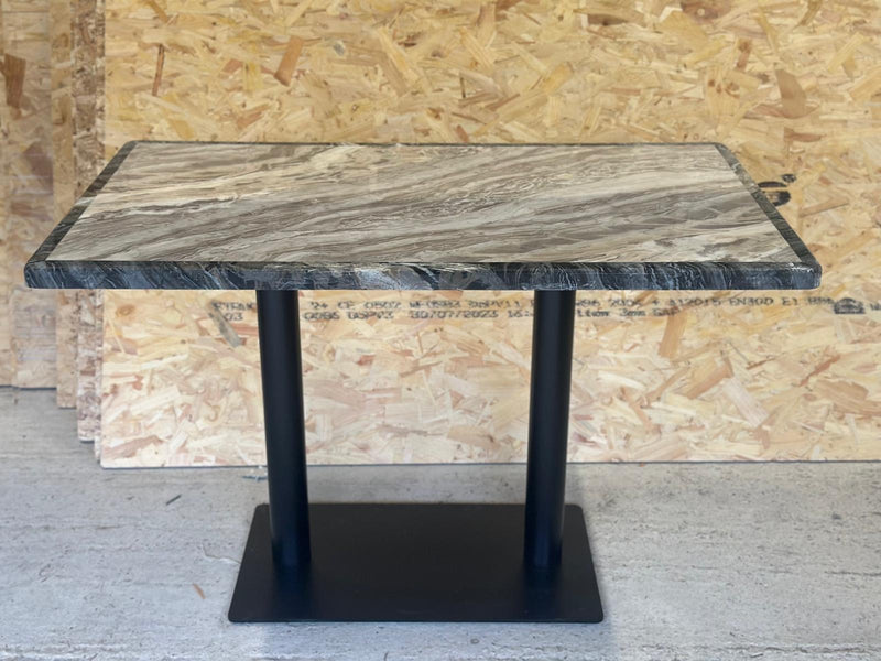 Natural Bordered Marble Restaurant Table