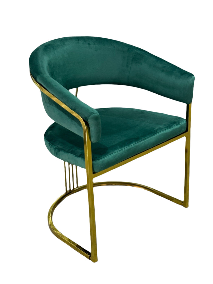 Velvet Gold Tub Chair