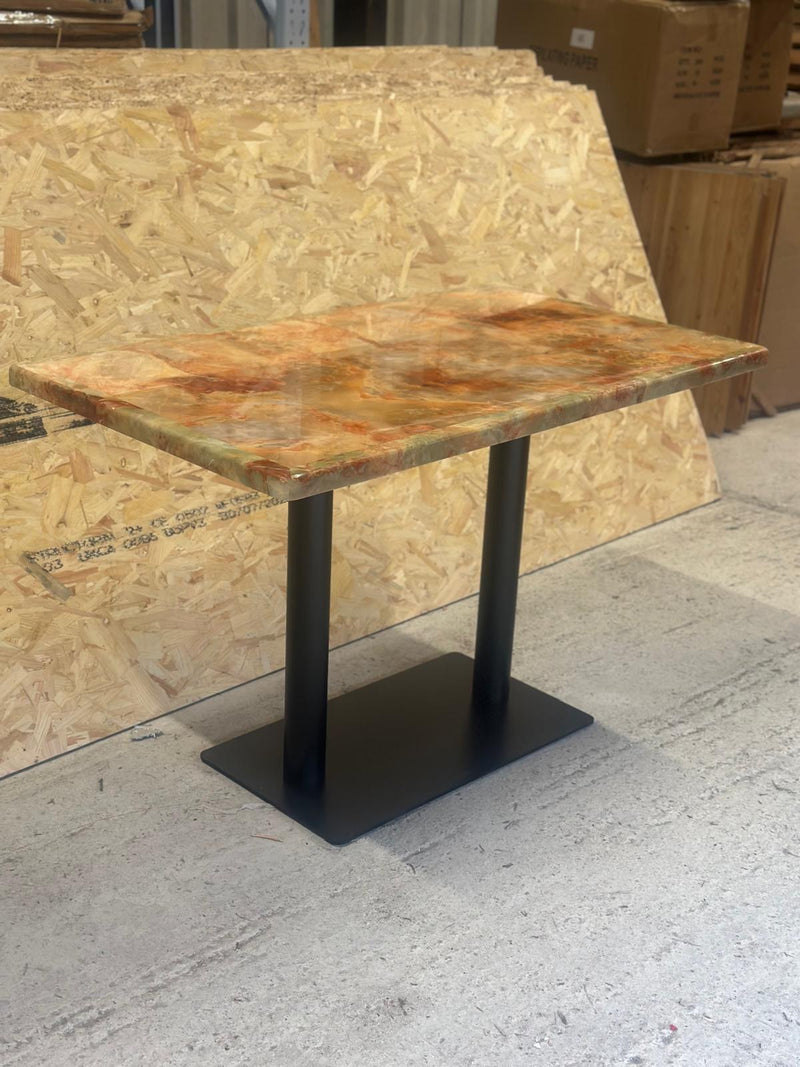 Natural Bordered Marble Restaurant Table