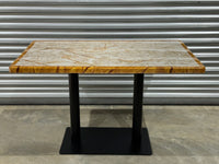 Natural Bordered Marble Restaurant Table