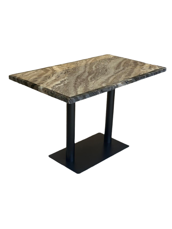 Natural Bordered Marble Restaurant Table