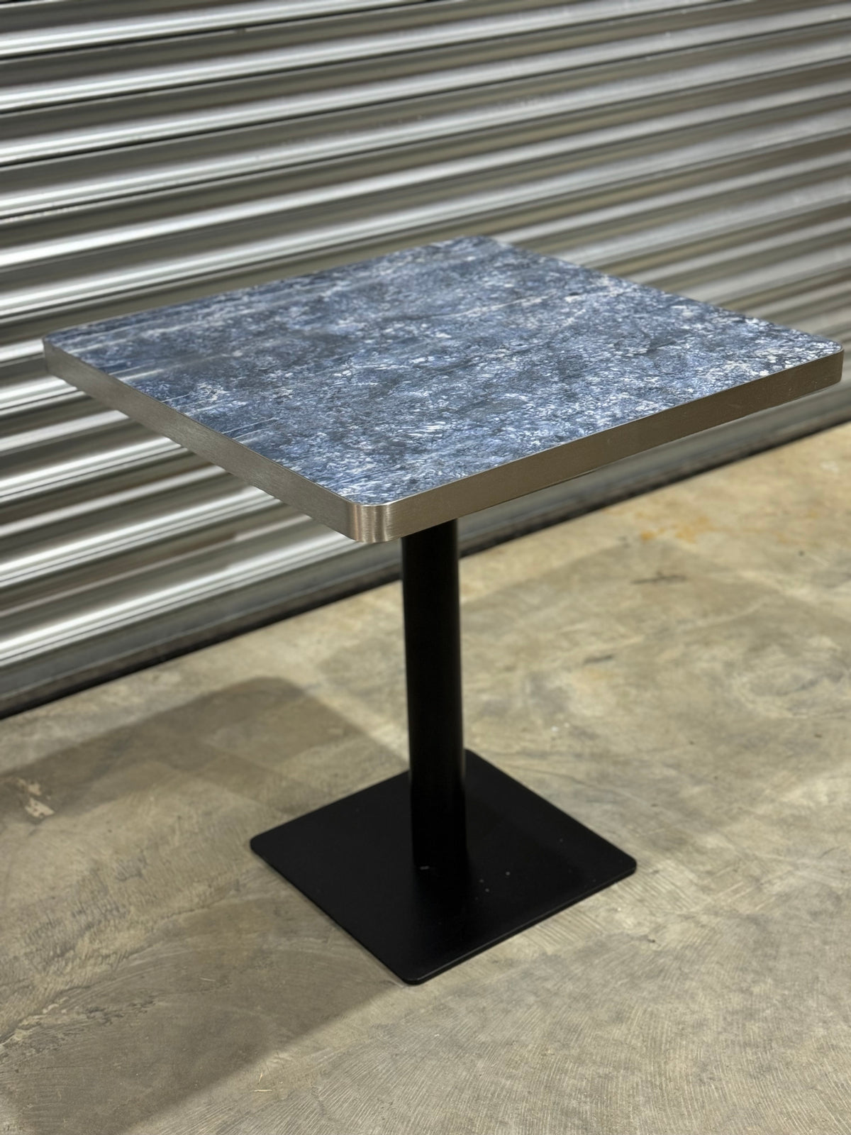 Silver Edge Marble Tables