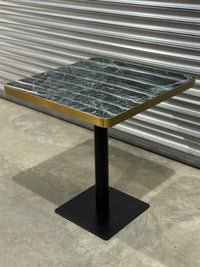 Gold Edge Marble Table