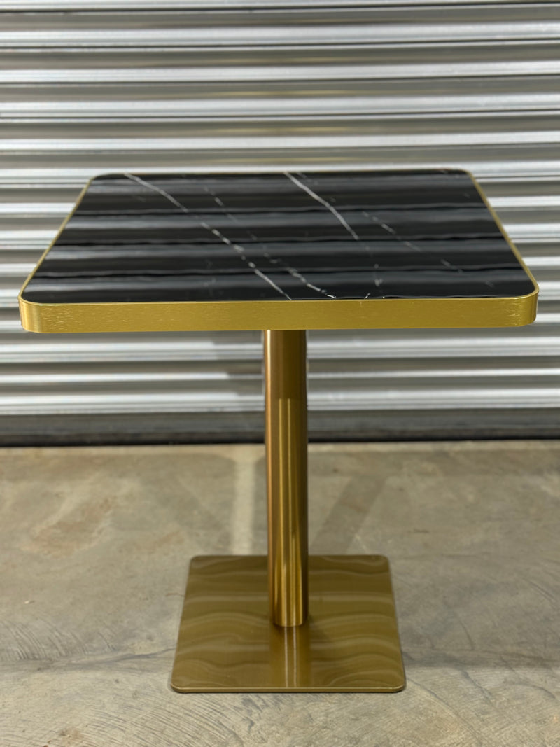 Gold Edge Marble Table