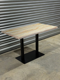 Natural Bordered Marble Restaurant Table