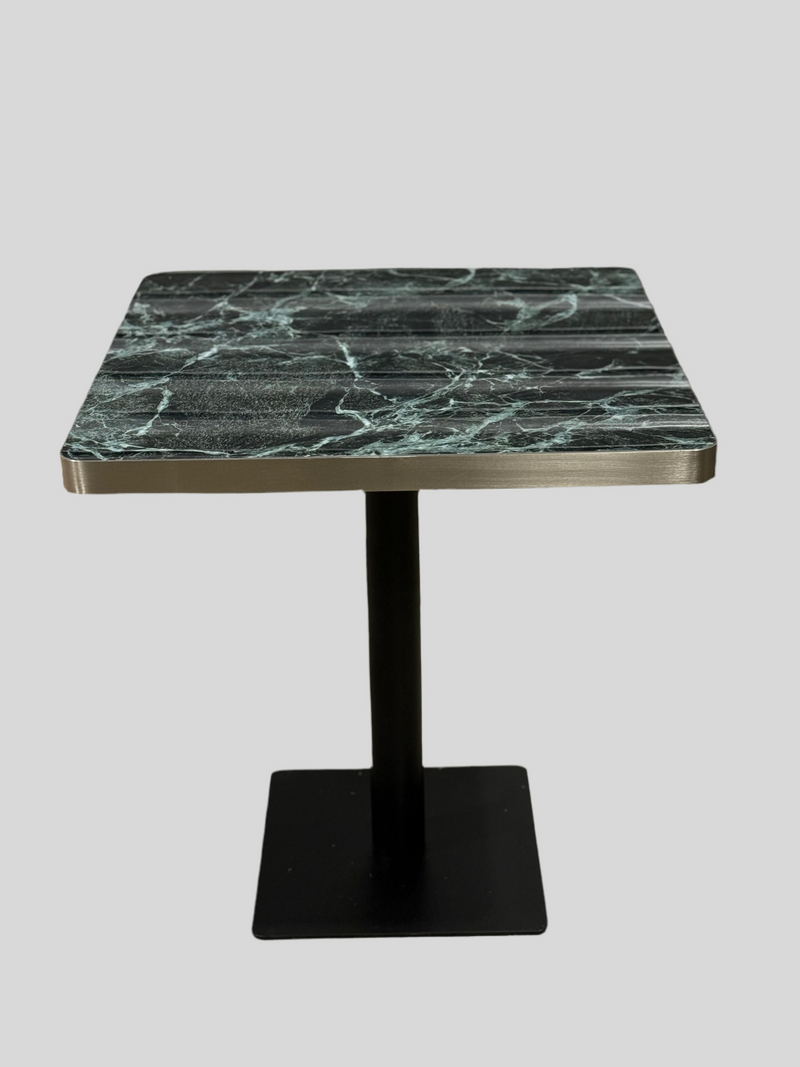 Silver Edge Marble Tables