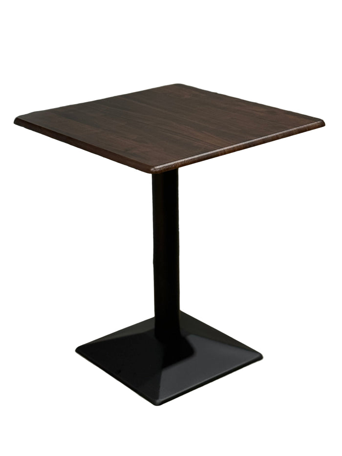 Laminate Bistro Table Dark Wood Effect