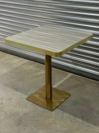 Gold Edge Marble Table