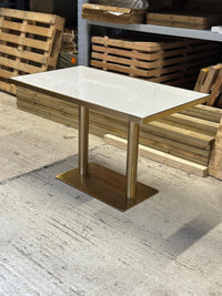 Gold Edge Marble Table