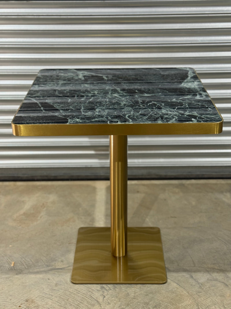 Gold Edge Marble Table