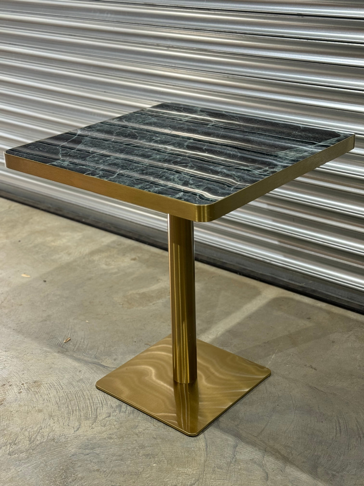 Gold Edge Marble Table