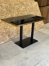 Gold Edge Marble Table