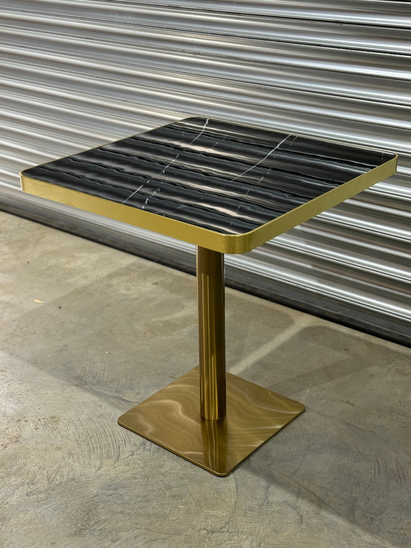 Gold Edge Marble Table