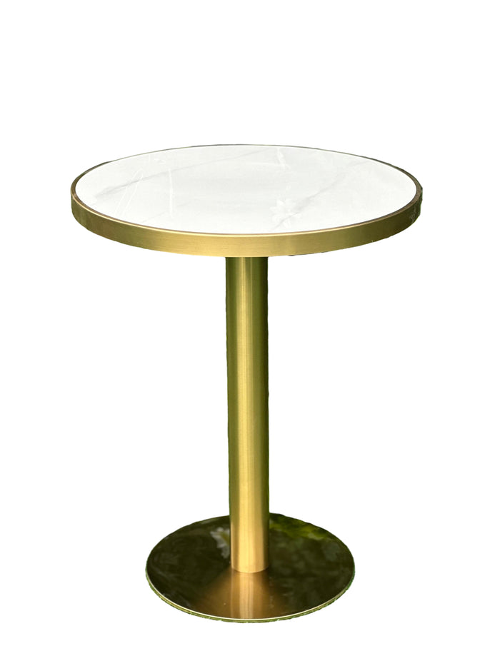 Round Marble Table White