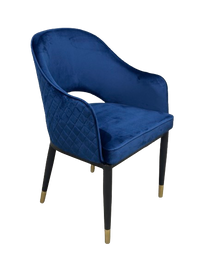 Velvet Stitched Restaurant Cafe Dining Chair