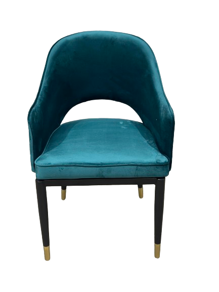 Velvet Stitched Restaurant Cafe Dining Chair