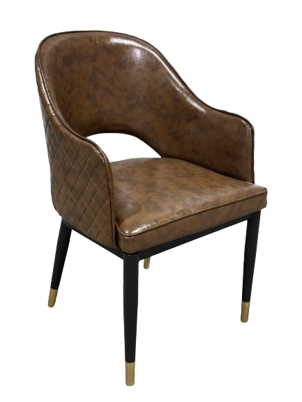 Leather Restaurant Cafe Dining Chair