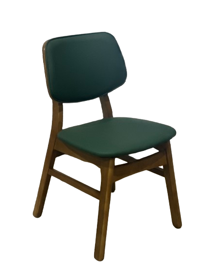 Bistro Leather Wood Chair