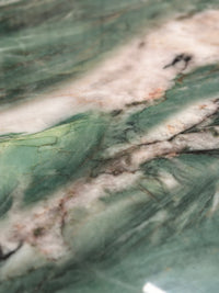 Green Marble Restaurant Table, Close up