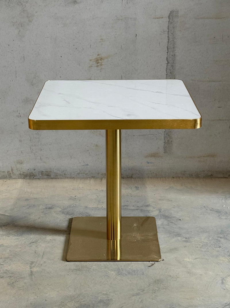 White/Grey Pattern Restaurant Marble Table