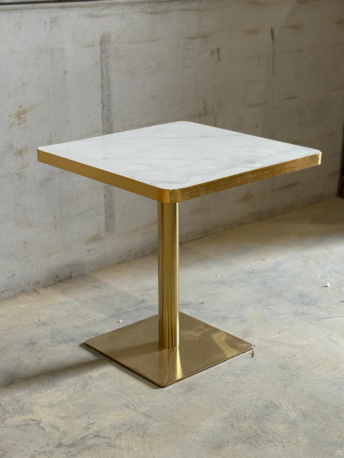 White/Grey Pattern Restaurant Marble Table