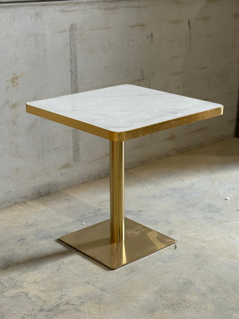 White/Grey Pattern Restaurant Marble Table