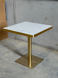 White/Grey Pattern Restaurant Marble Table
