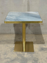 Van Gogh Blue Inspired Marble Table