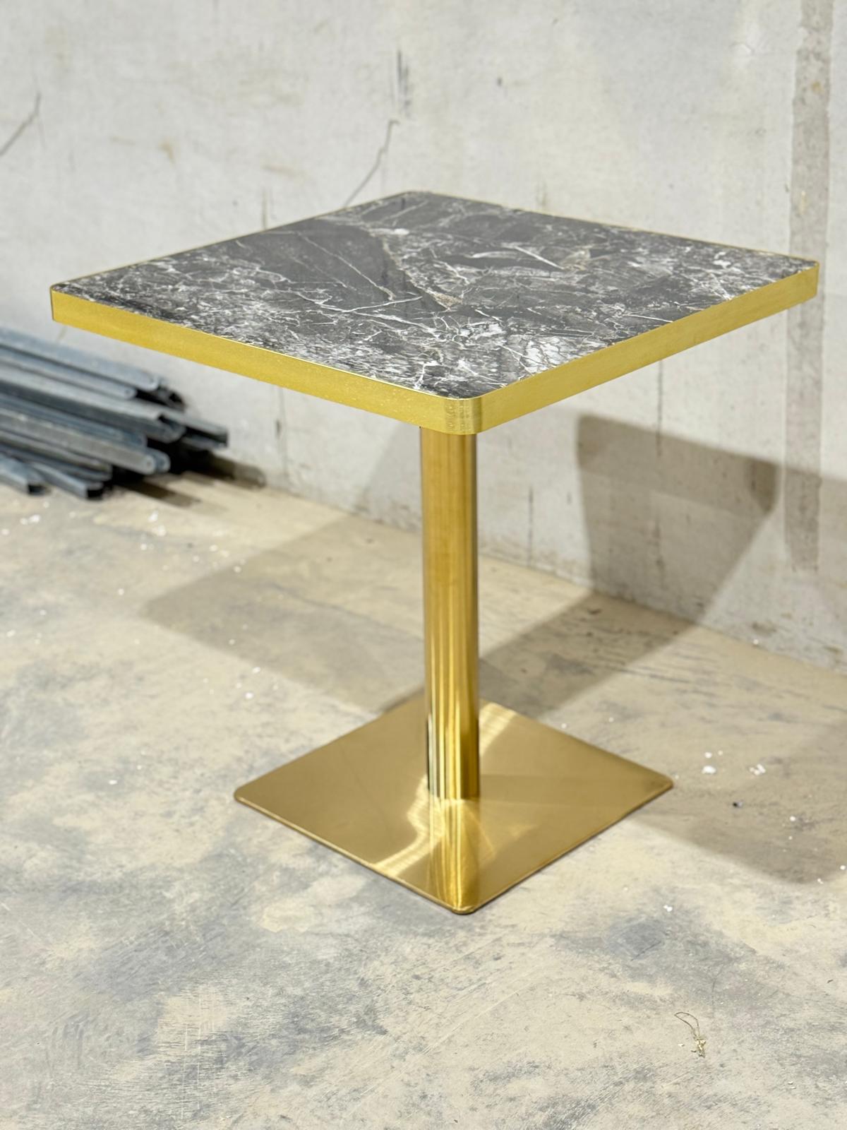 Black Rain Restaurant Marble Table