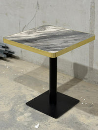 Grey Waves Restaurant Marble Table