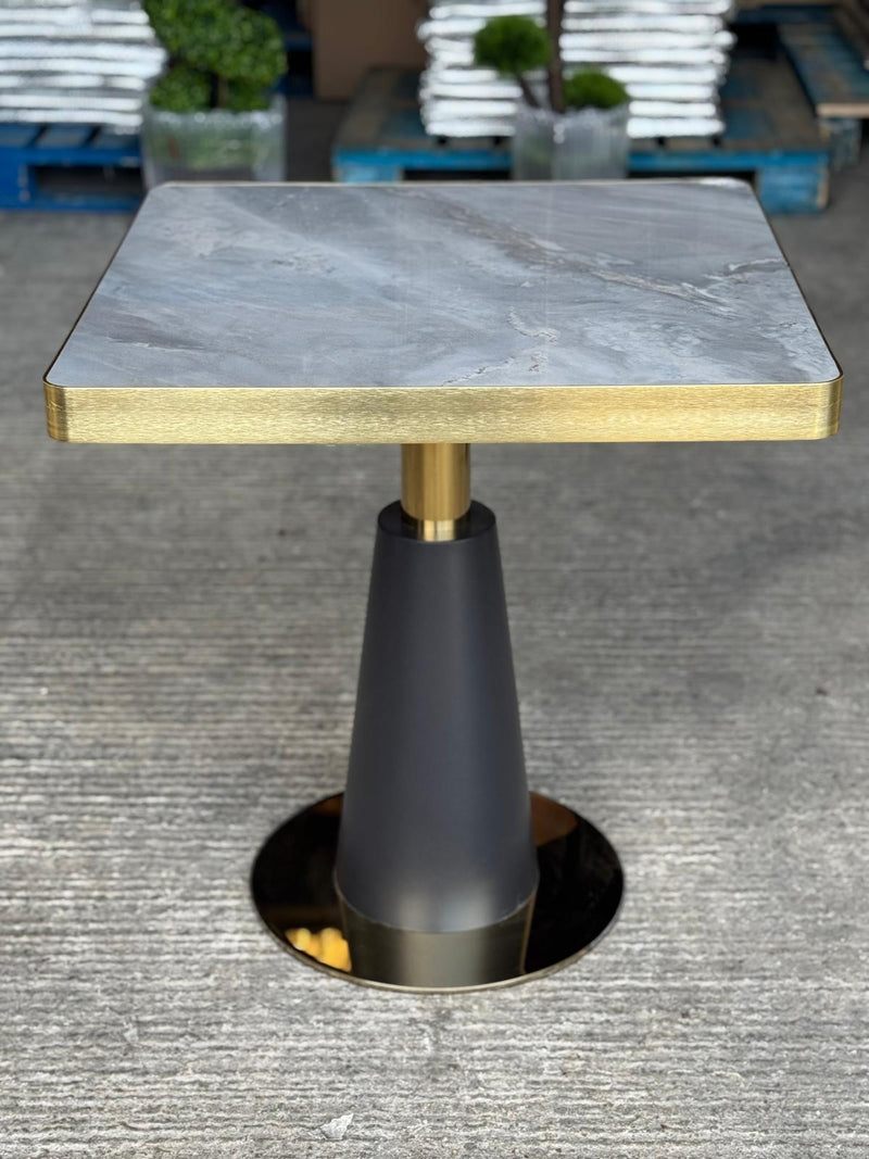 Blue Bell Restaurant Marble Table Gold