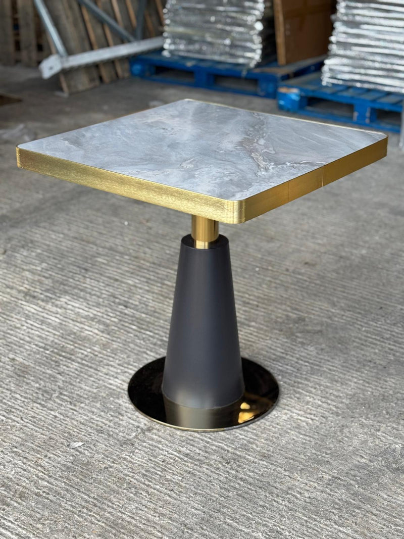 Blue Bell Restaurant Marble Table Gold