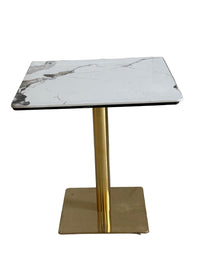 White Patterned Restaurant Table