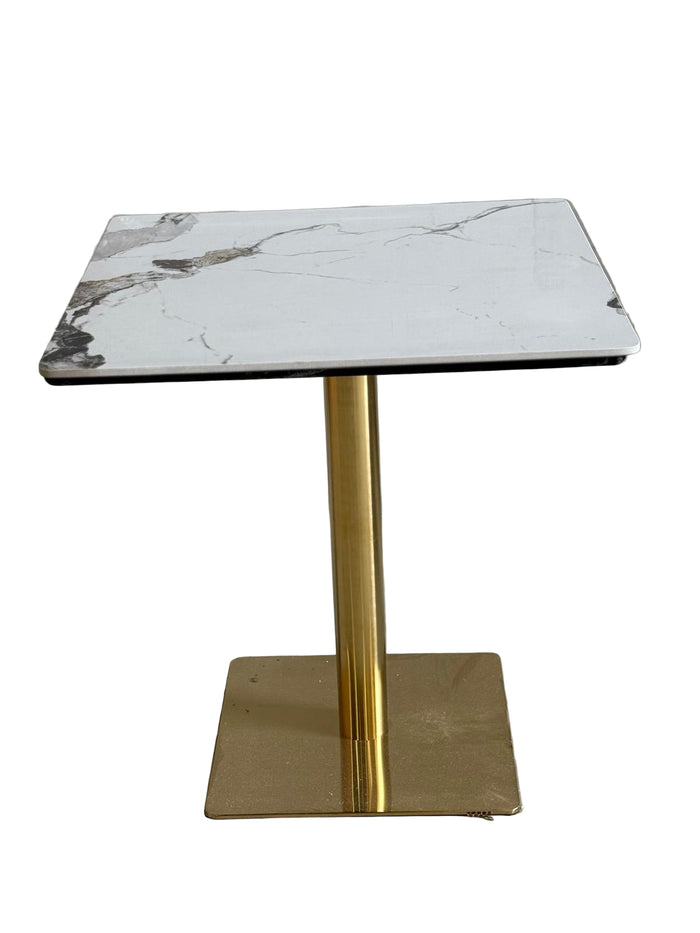 White Patterned Restaurant Table