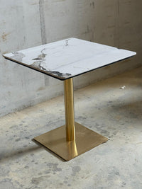 White Patterned Restaurant Table