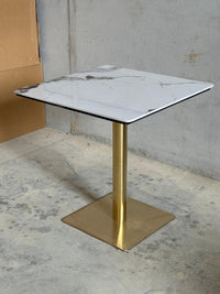 White Patterned Restaurant Table