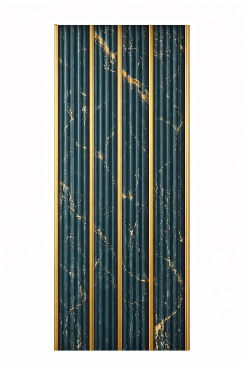 Green/Gold Marble Effect Wall Panel