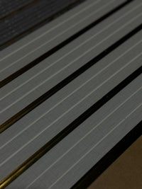 Grey/Gold Wood Effect Wall Panel