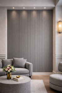 Grey Acoustic Wood Effect Wall Panel