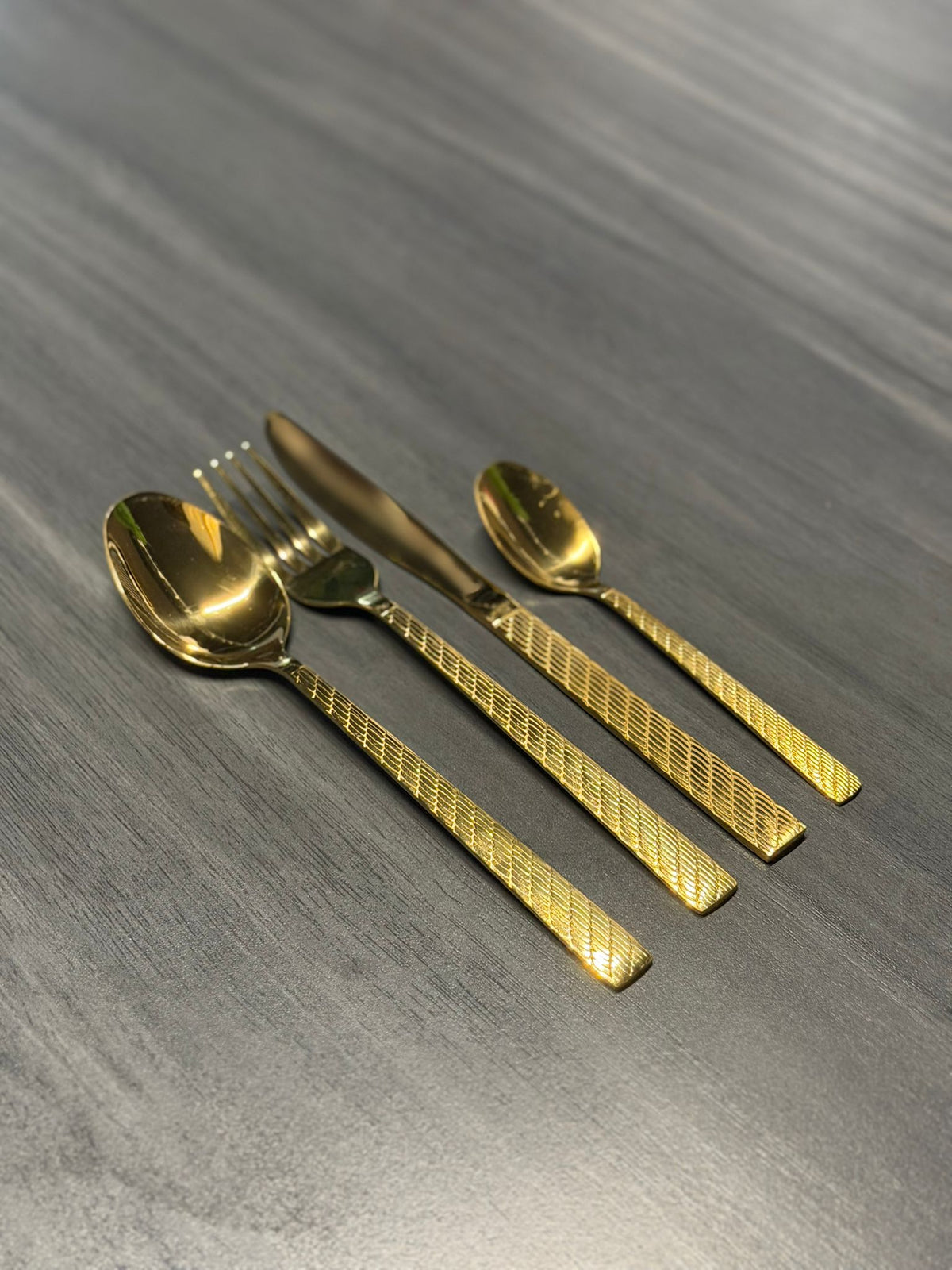 Luxury Gold Stainless Steel Cutlery Set