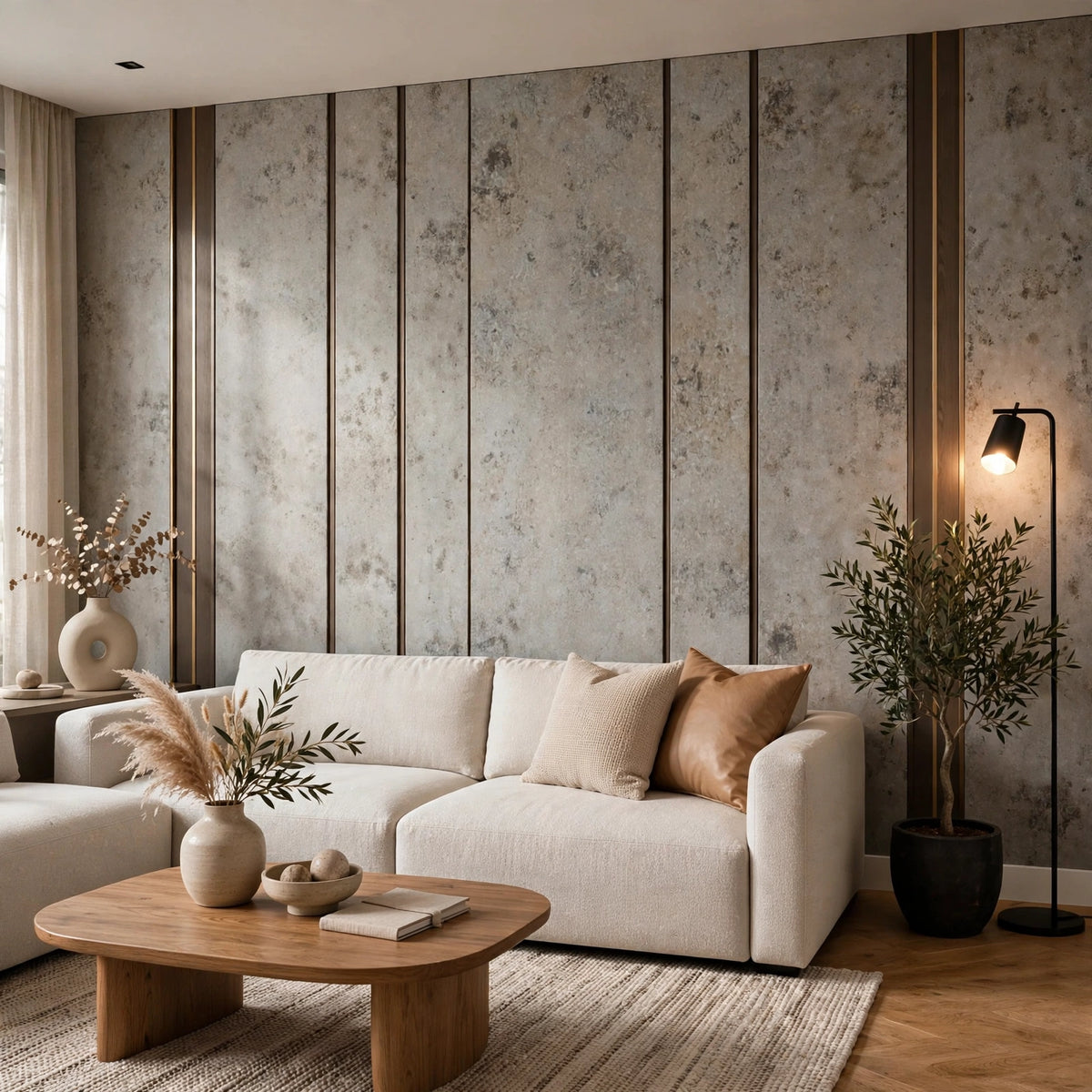 Matt Grey/Bronze Marble Effect Panel