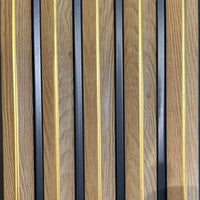 Oak Wood/Gold Effect Panel
