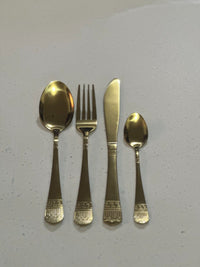 Gold Stainless Steel Cutlery Set