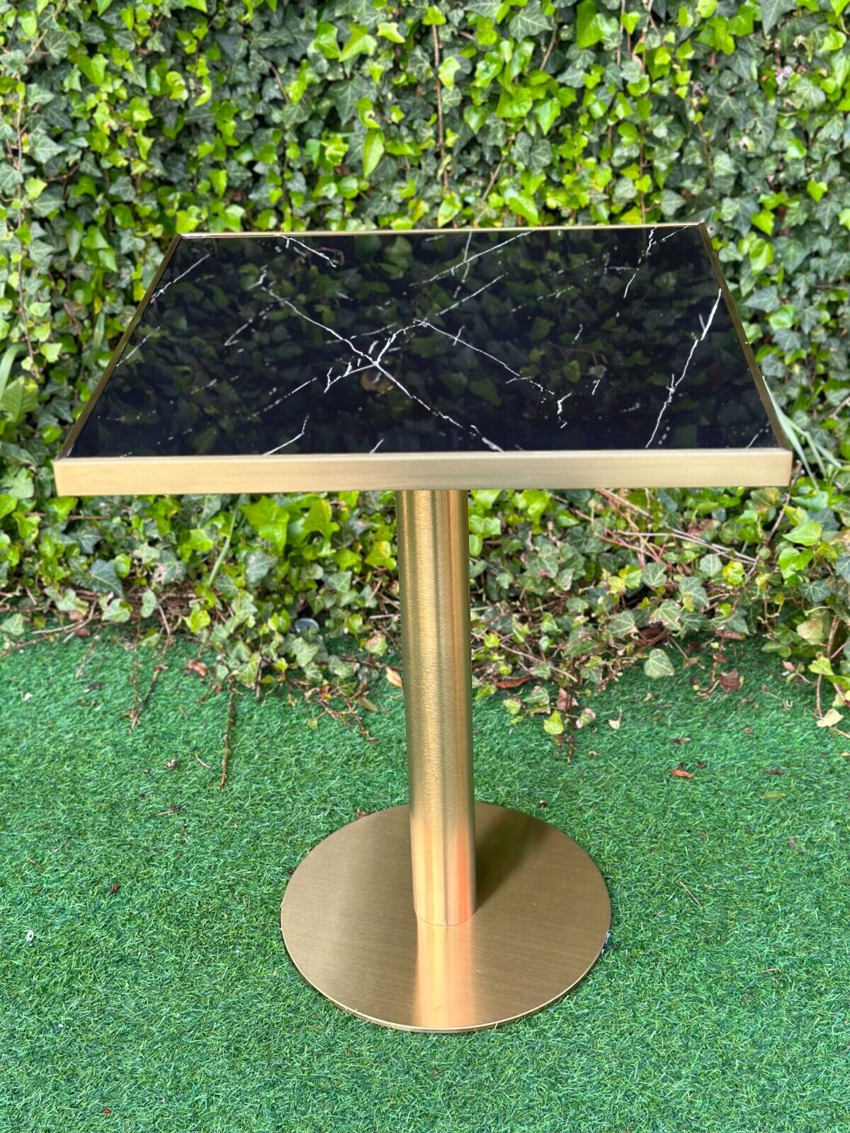 Gold Edge Marble Table