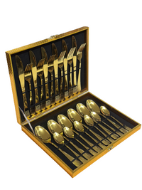 Gold Stainless Steel Cutlery Set