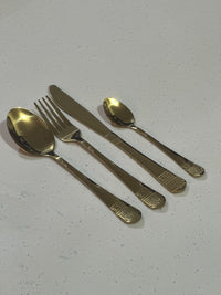 Gold Stainless Steel Cutlery Set