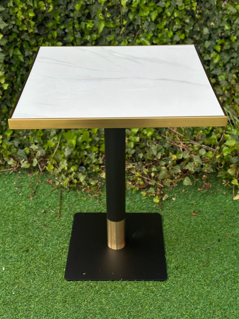 Gold Edge Marble Table