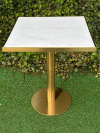 Gold Edge Marble Table