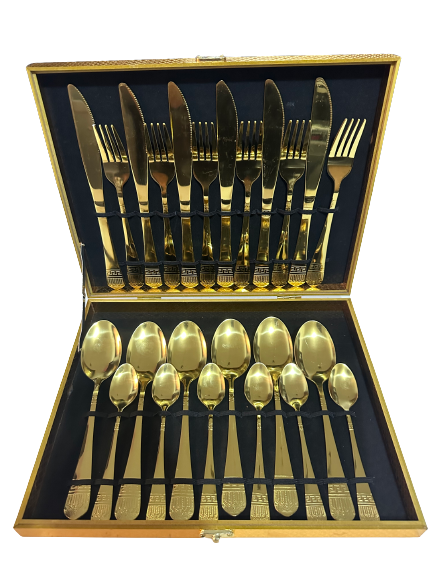 Gold Stainless Steel Cutlery Set